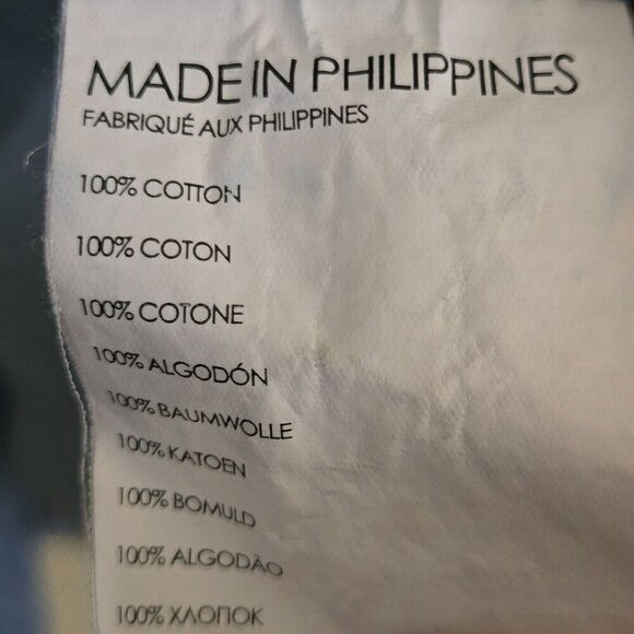 Club Monaco Slim Fit Cotton Chambray Shirt Designer Sustainable Size XL - Picture 5 of 5